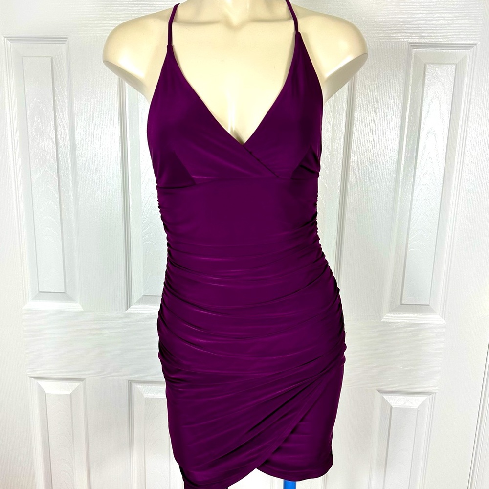 FOREVER 21 dress PLUM PURPLE sleeveless small party dress WOMENS APPAREL new S